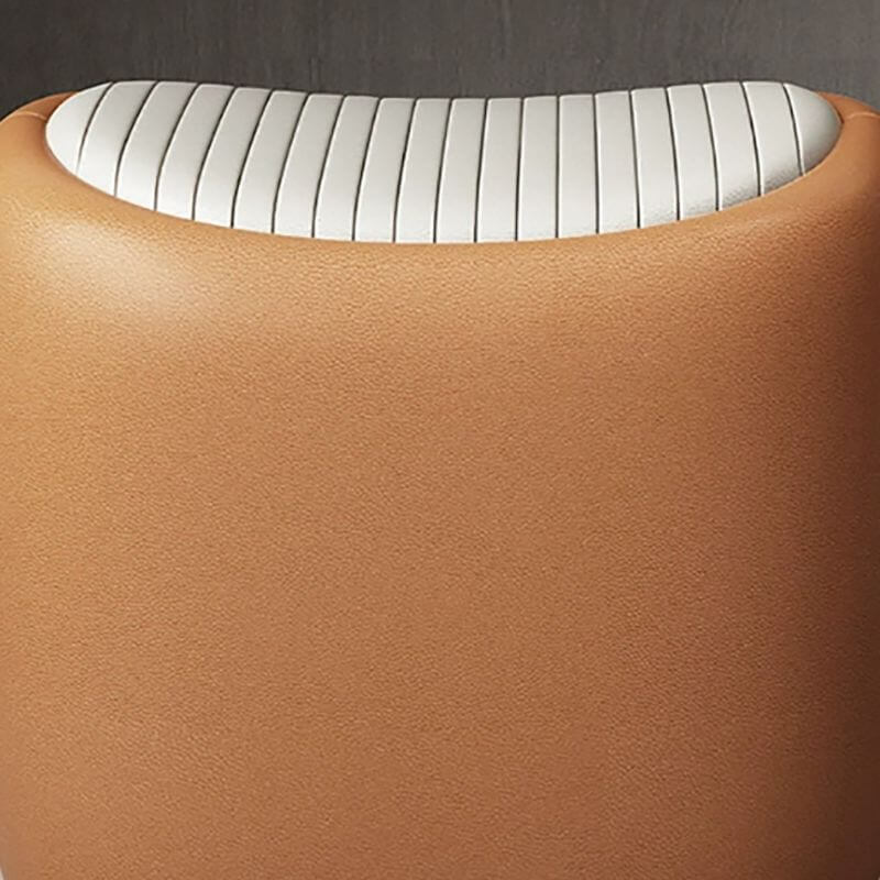 Genuine Leather Modern Vanity Stool - 17