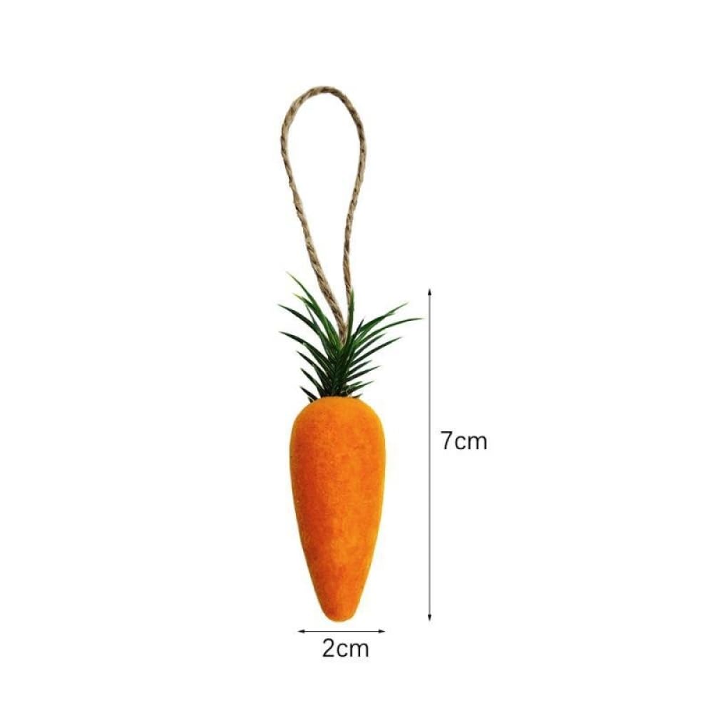 20PCS Easter Hanging Carrot Decorations - Artificial Foam Carrot Ornaments for Easter Party, Home DIY Crafts, Spring Festival Decor (Orange, 20 Pieces) - Perfect for Easter Egg Hunts, Bunny Decor, Spring Wreaths & Table Centerpieces