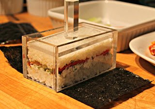 Non-Stick Sushi Maker - Clear Acrylic Musubi Press for Perfect Homemade Sushi | Great for Meal Prep, Parties & Japanese Cooking | AZM Displays