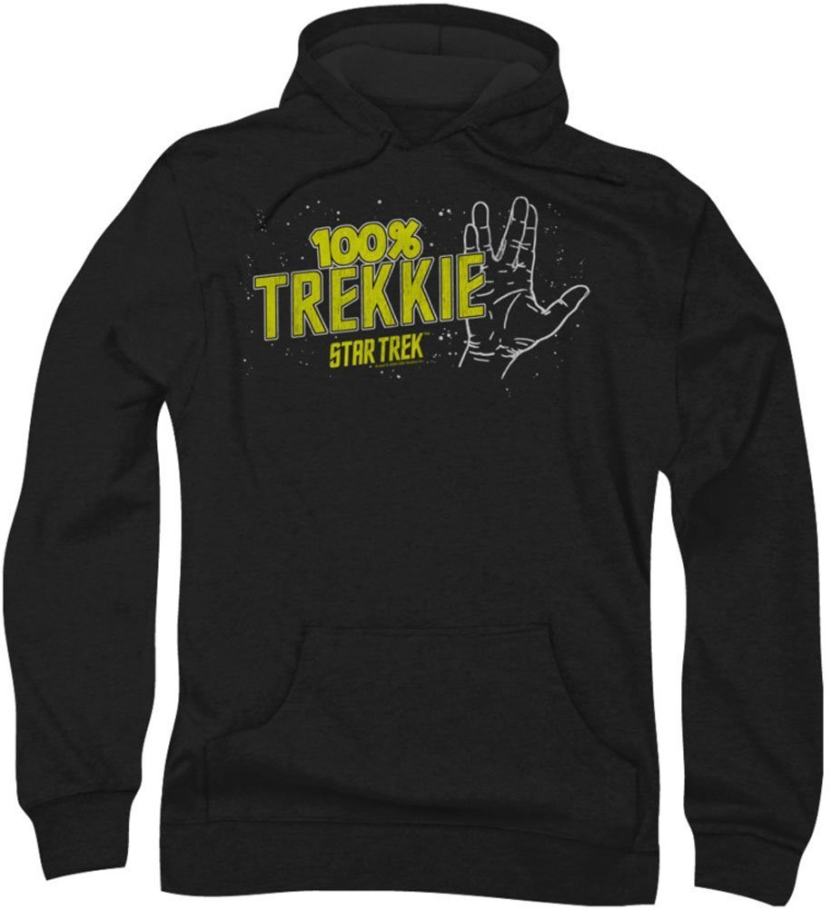 Star Trek Mens Hoodie - Official Licensed Trekkie Pullover Sweatshirt for Fans - Perfect for Cosplay, Conventions & Casual Wear