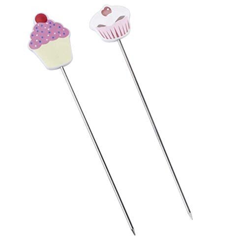 WOIWO 2-Pack Stainless Steel Cake Testers - Professional Baking Needle Tool for Perfect Cakes, Cookies & Bread - Essential for Home Bakers & Pastry Chefs - Ideal for Testing Doneness in Oven or Microwave