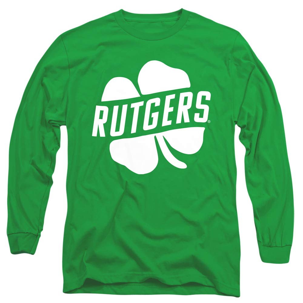 Rutgers University St. Patrick's Day Shamrock Unisex Long-Sleeve T-Shirt for Men & Women - Perfect for College Pride, Irish Heritage Celebrations & Game Day Outfits
