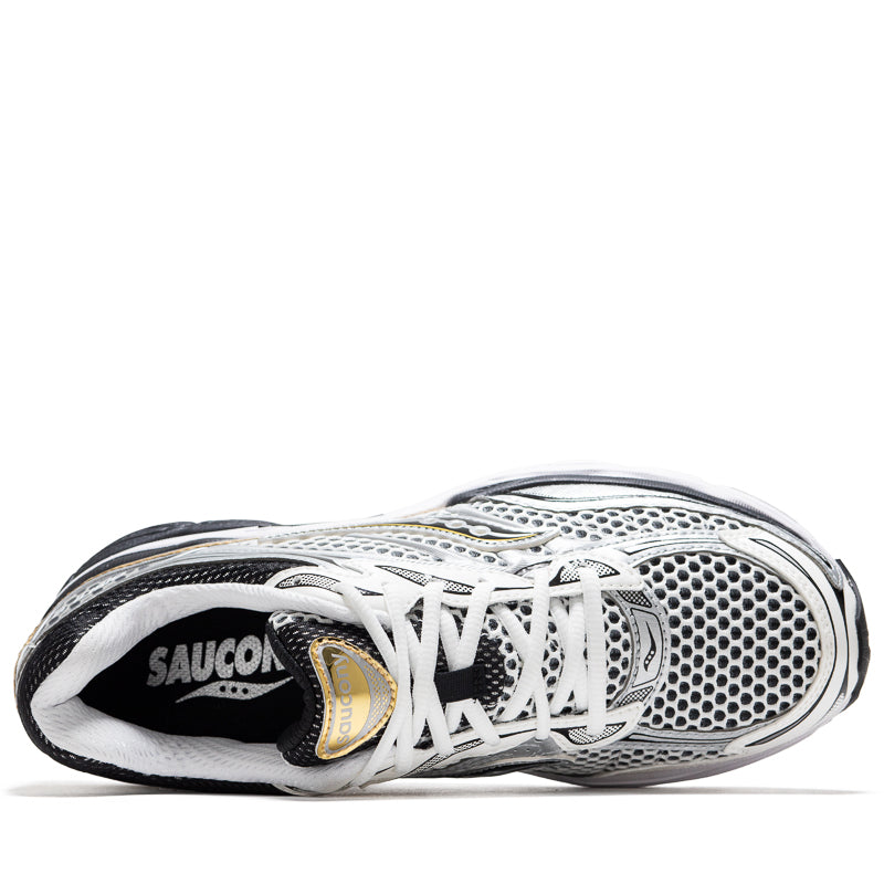 Saucony Progrid Omni 9 Running Shoes for Men & Women - Silver/Gold - Lightweight Cushioned for Road & Trail Running