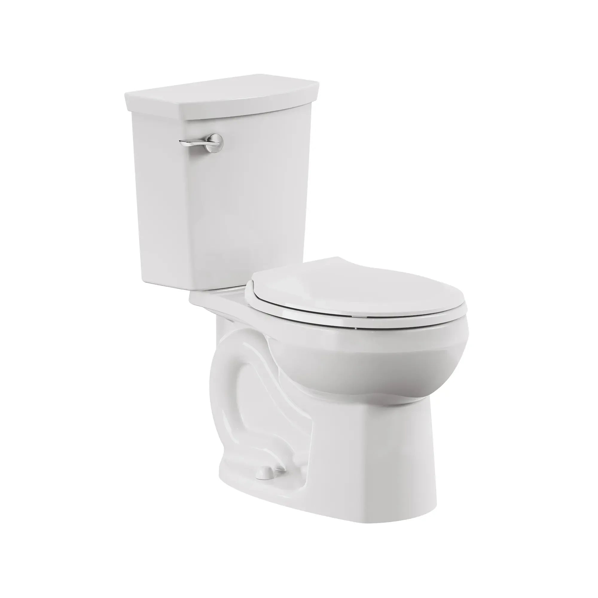 H2Optimum® 1.1 GPF/4.2 LPF Standard Height Round Front Two-Piece Toilet with Seat & Wax Ring - Water Saving Bathroom Solution for Homes & Commercial Spaces