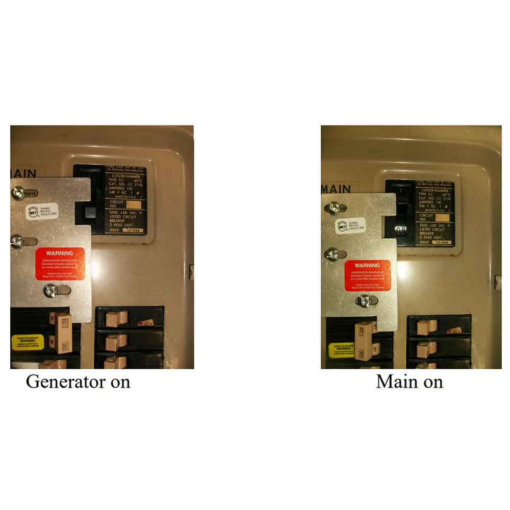 EAT CH200XA Generator Interlock Kit - 150/200 Amp Compatible with Eaton & Cutler Hammer Breaker Panels - Safe Backup Power Solution for Home & Emergency Use