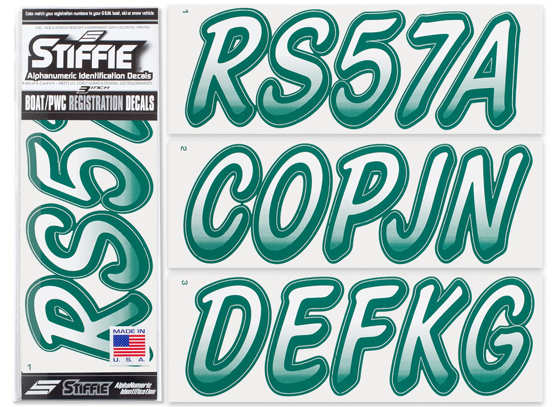 STIFFIE Whipline White/Racing Green 3
