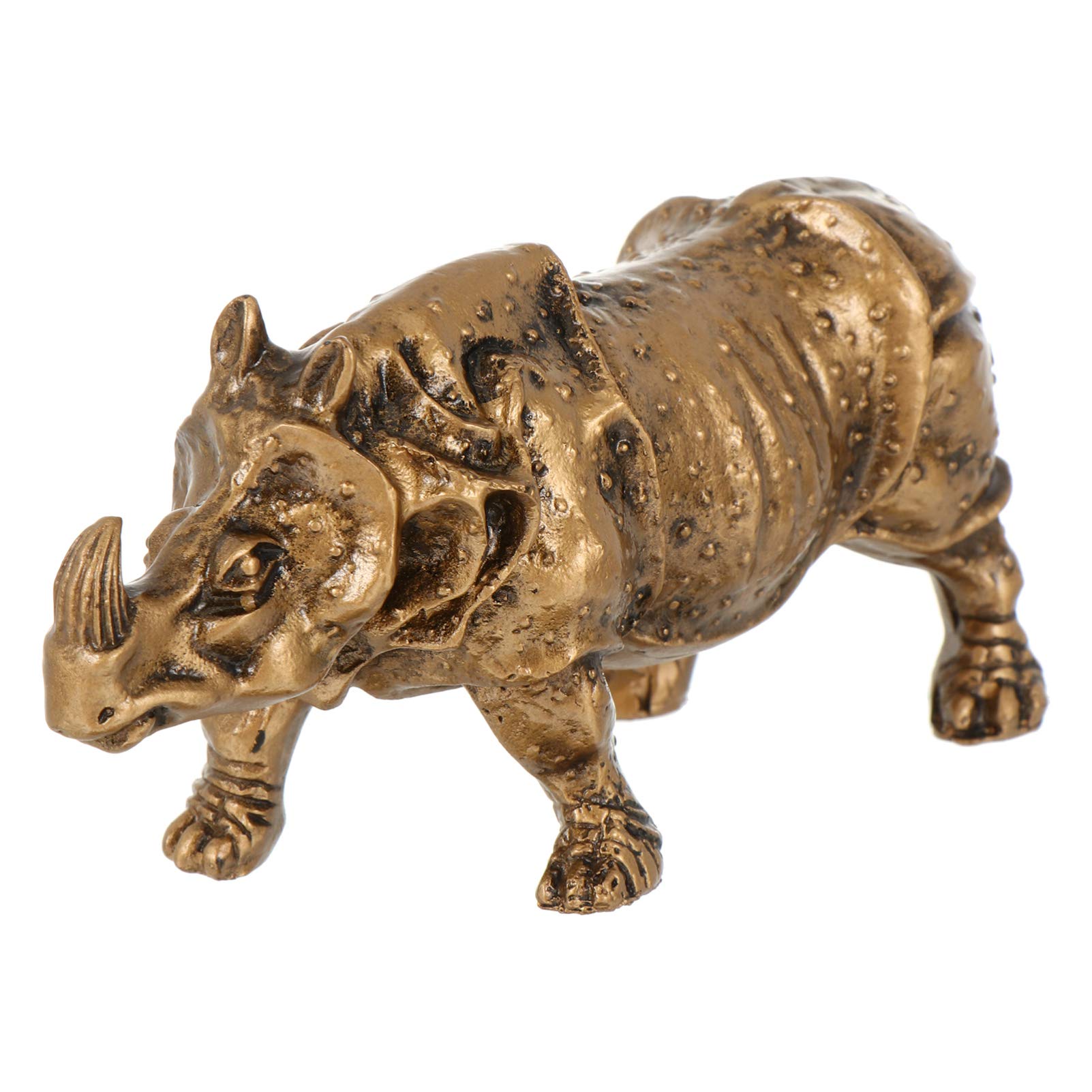 EXCEART Rhinoceros Resin Figurine - Animal Statue for Office Decor, Tea Pet, Car Dashboard, and Home Decoration | Perfect Gift for Animal Lovers