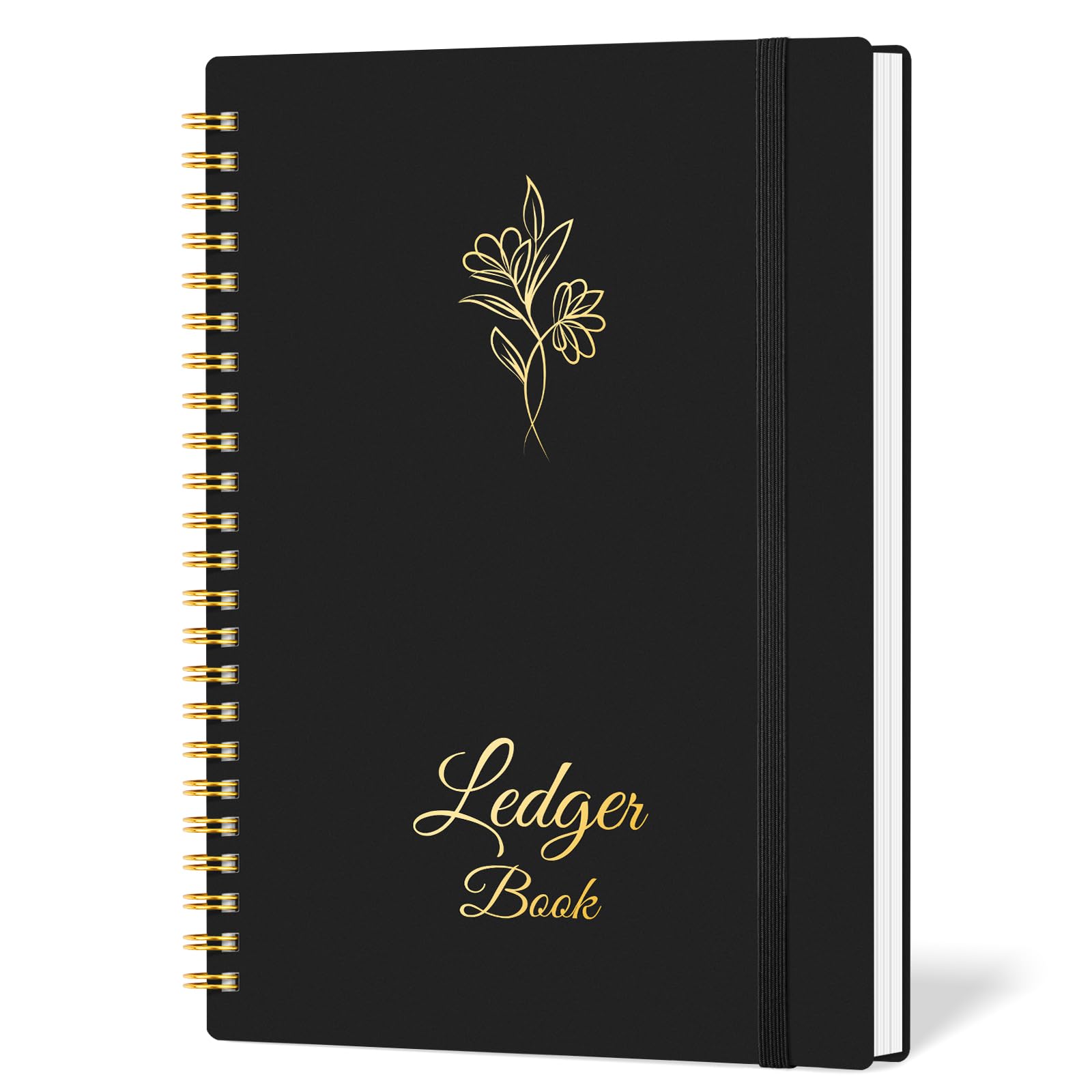 Small Business Accounting Ledger Book - Expense Tracker Notebook for Bookkeeping, Personal & Family Budget - Income & Expense Log Book - 8.4