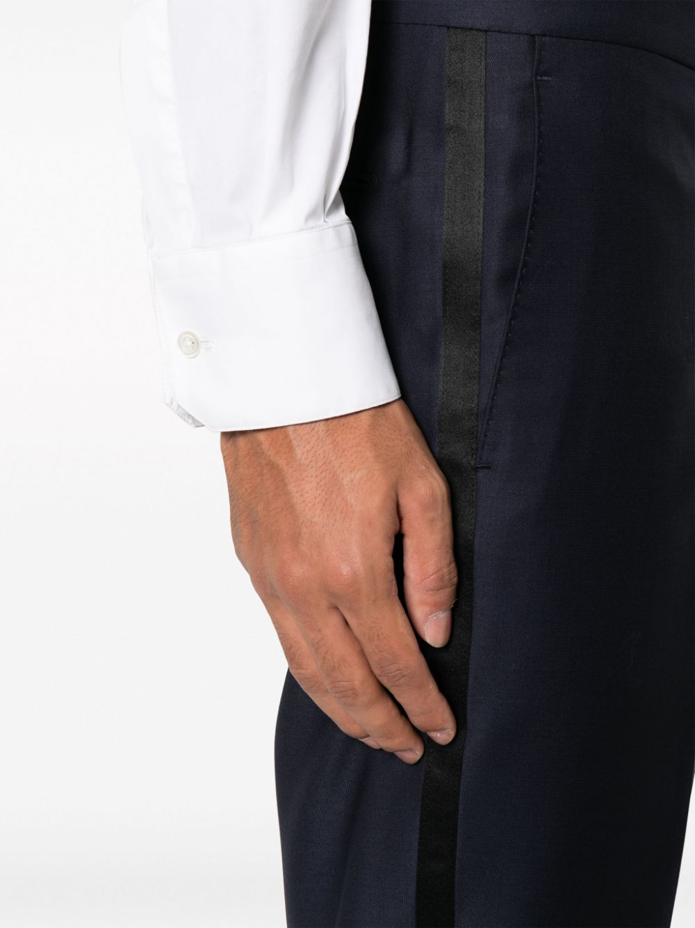 Boglioli Blue Men's Suit - Premium Slim Fit Business Blazer & Dress Pants for Formal Occasions & Office Wear