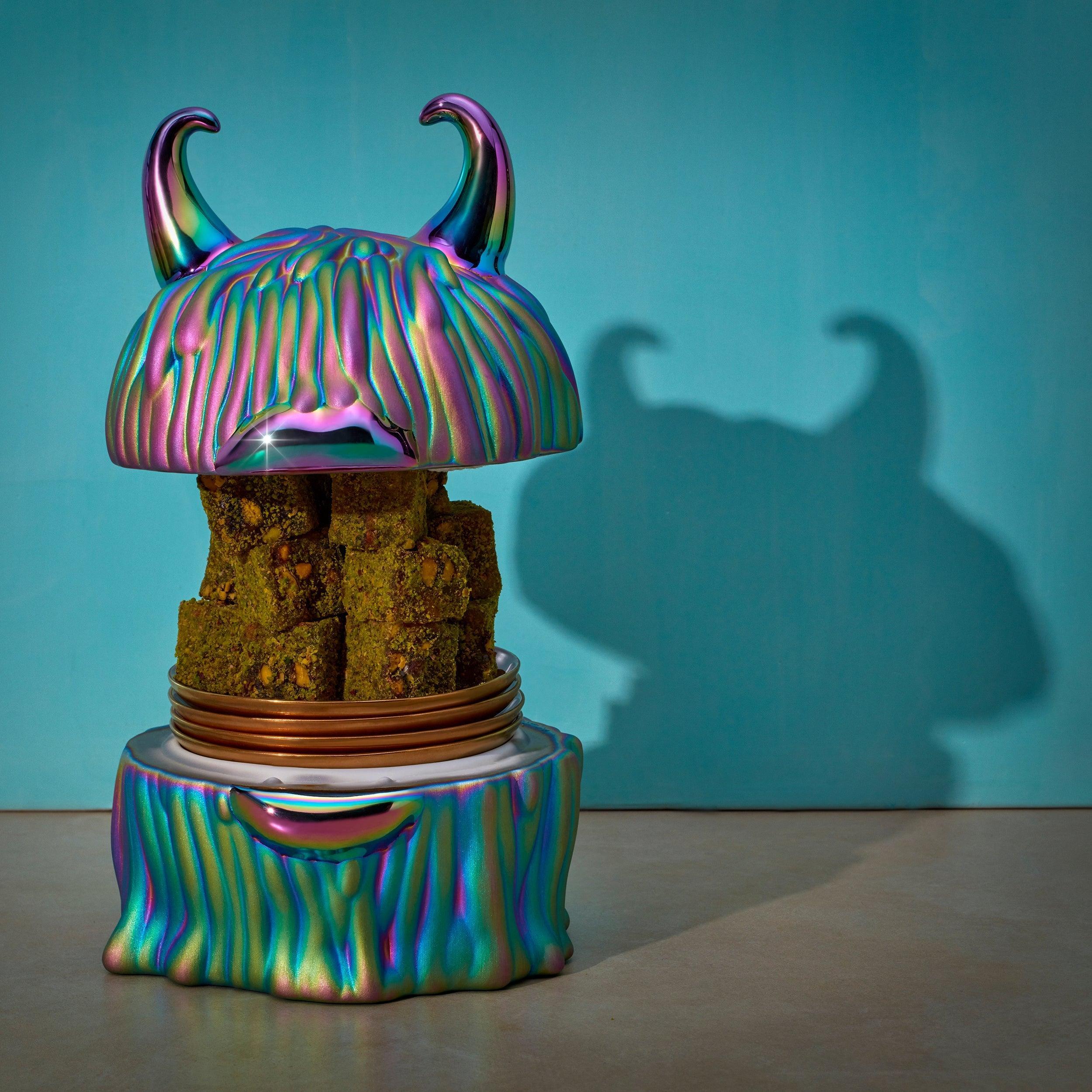 Haas Disco Lynda Box & Plates Set of 4 - Limited Edition (Only 300 Available) - Perfect for Home Decor, Gift Giving & Collectors