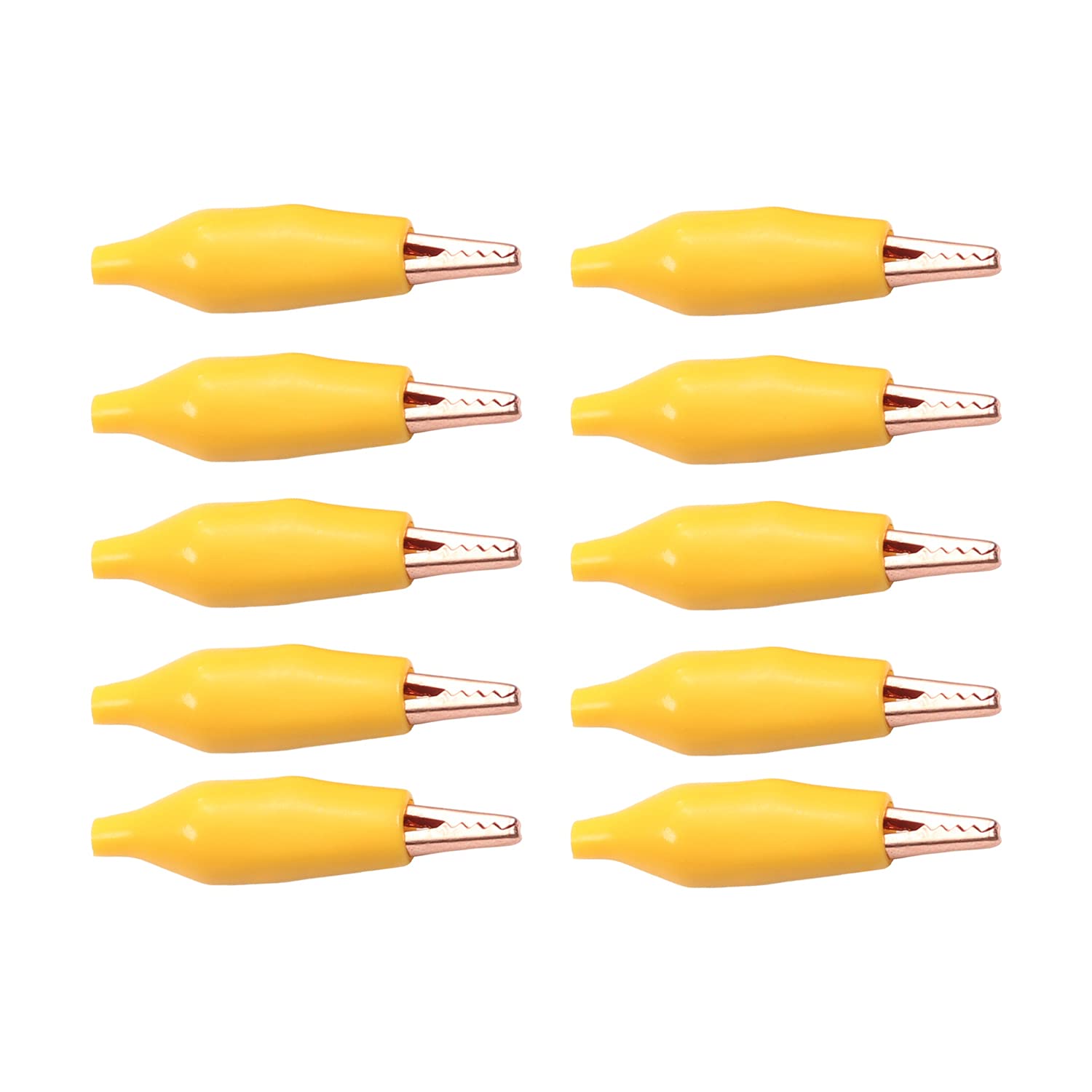 5A Alligator Clips - 10Pcs Insulated Test Clamps for Electrical Work & DIY Projects