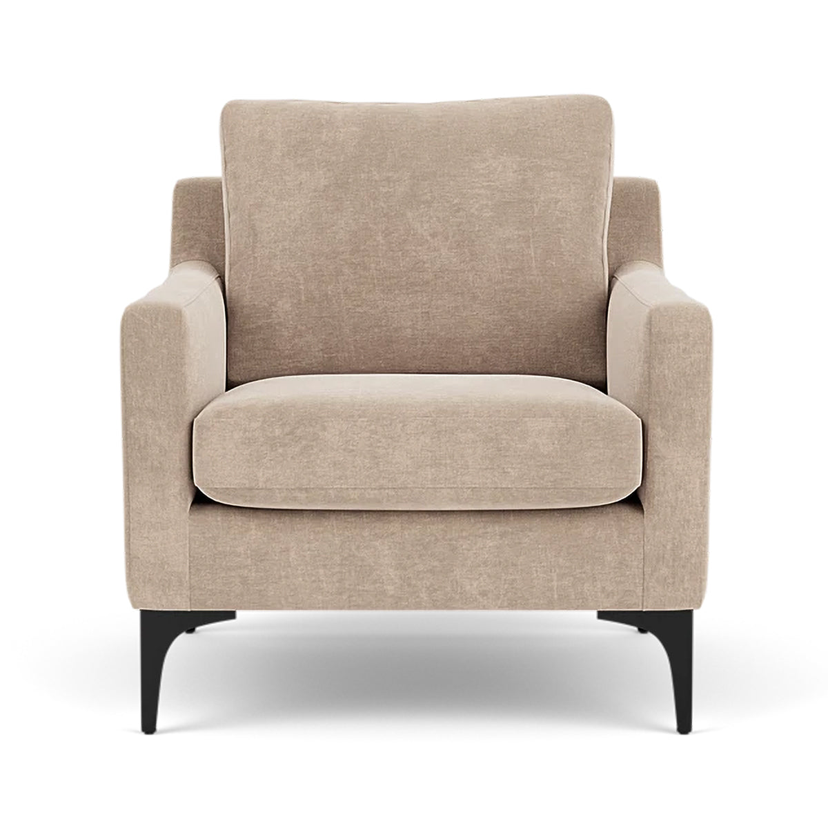 Astha Fabric Armchair - Modern Upholstered Accent Chair for Living Room, Bedroom & Office - Comfortable Lounge Chair with Soft Fabric & Sturdy Frame