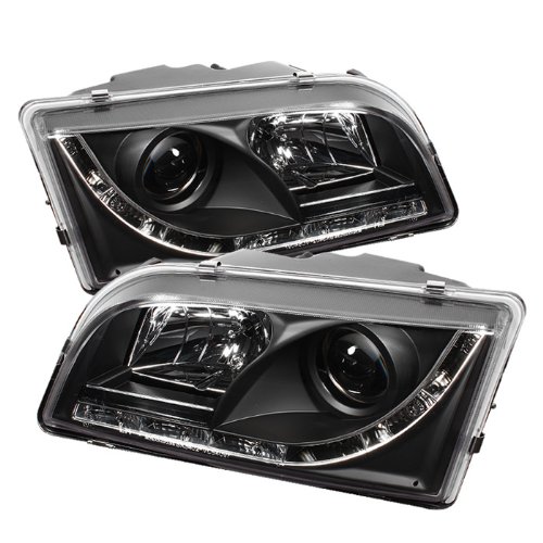 Volvo S40 97-03 LED DRL Headlights - Black/Clear Lens for Enhanced Visibility & Style | Perfect for Night Driving & Custom Car Upgrades