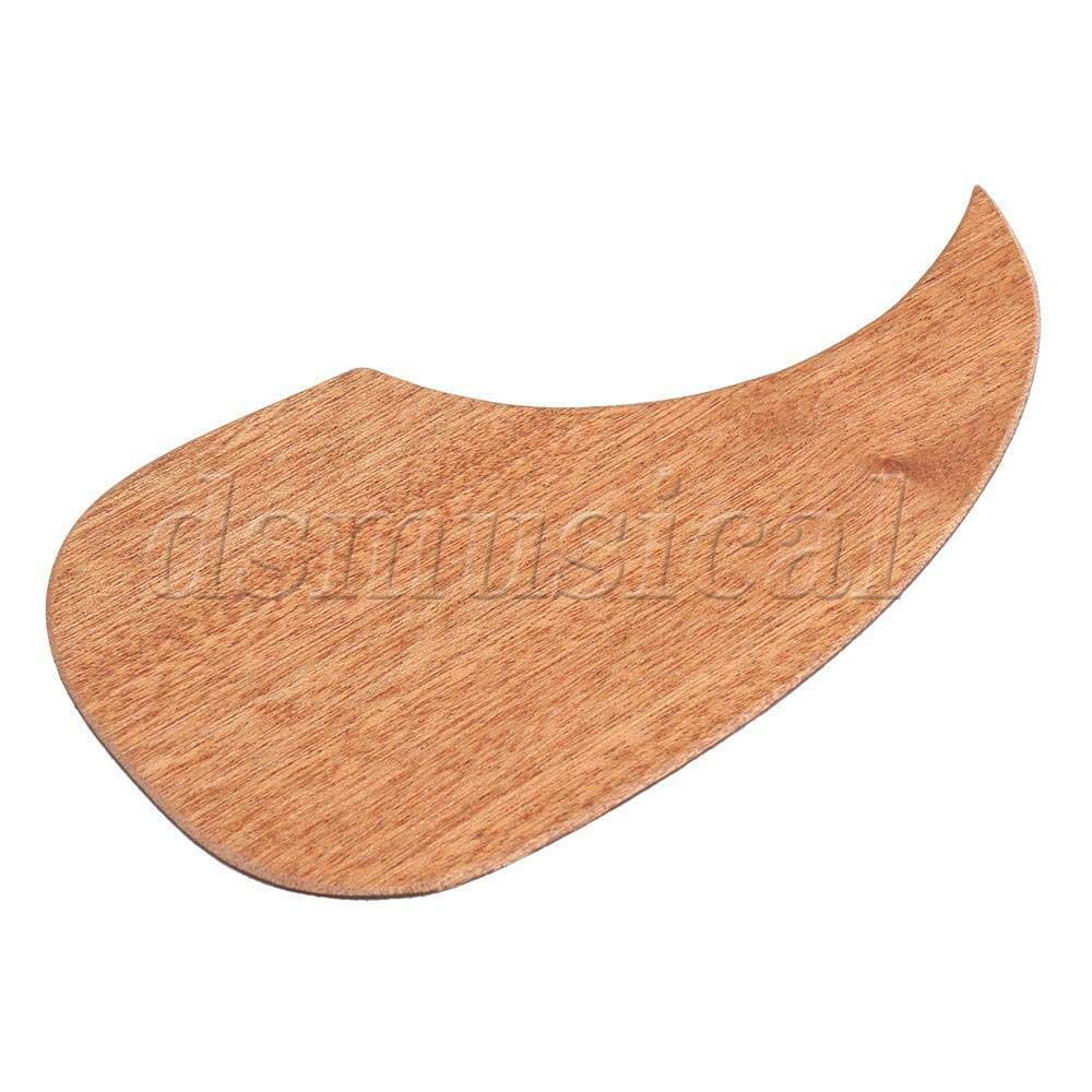 40/41 Inch Acoustic Folk Guitar Pickguard - Mahogany Wood Scratch Plate for Guitar Protection | Perfect for Acoustic, Folk & Classical Guitars | Prevents Scratches & Enhances Aesthetics