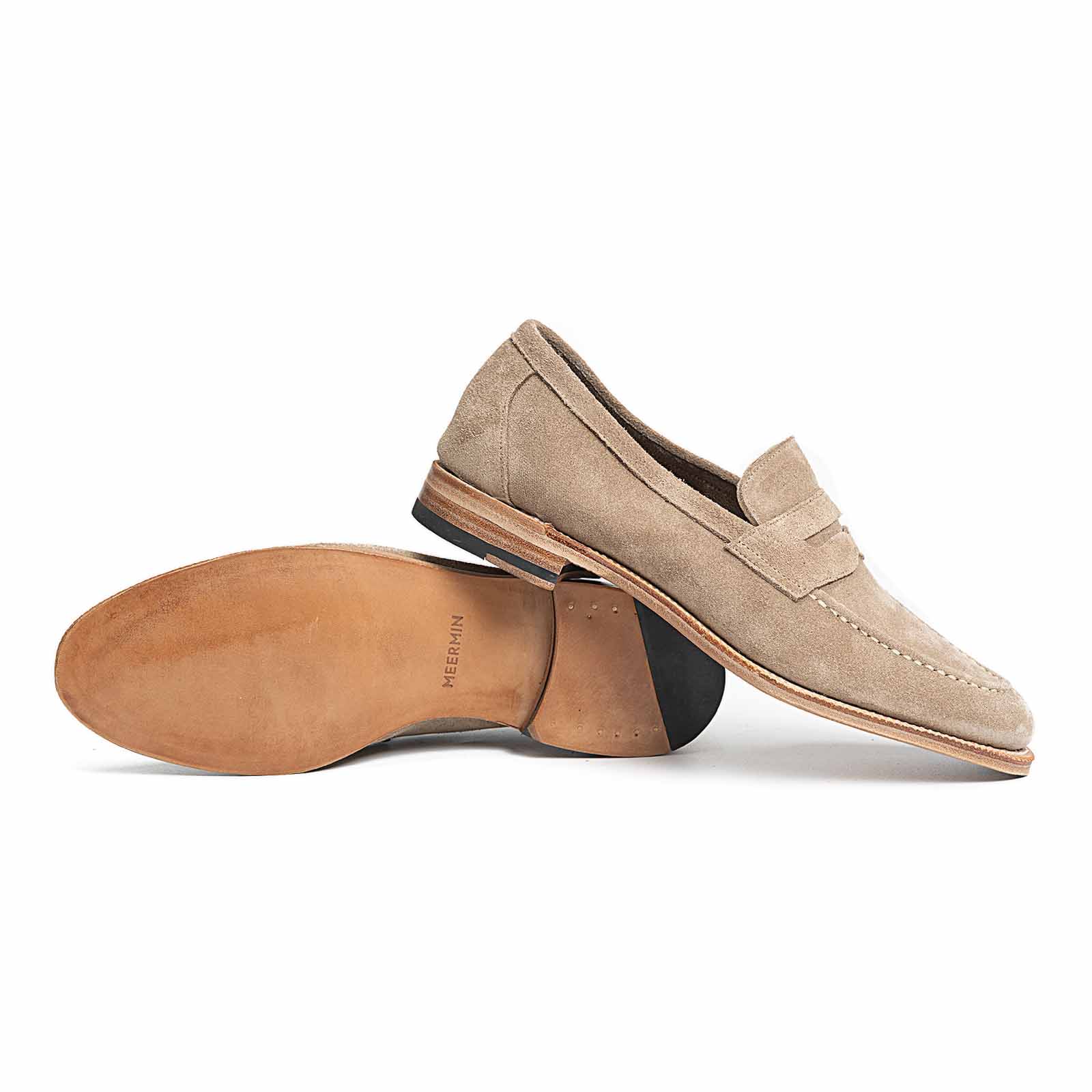 514511 Taupe Suede Shoes - Comfortable & Stylish Women's Loafers for Work, Casual & Travel
