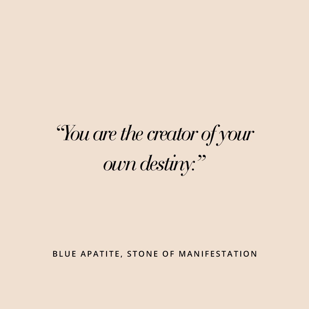 Blue Apatite Bracelet - Stone of Manifestation & Positive Energy | Healing Crystal Jewelry for Meditation, Chakra Balancing & Spiritual Growth