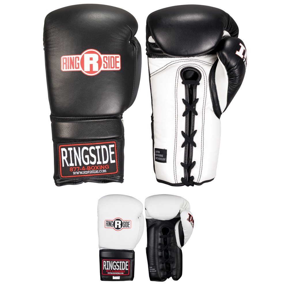 Ringside IMF Tech Lace-Up Sparring Boxing Gloves - Professional Training Gloves for Boxing, MMA & Kickboxing - Ideal for Sparring, Heavy Bag Work & Gym Training
