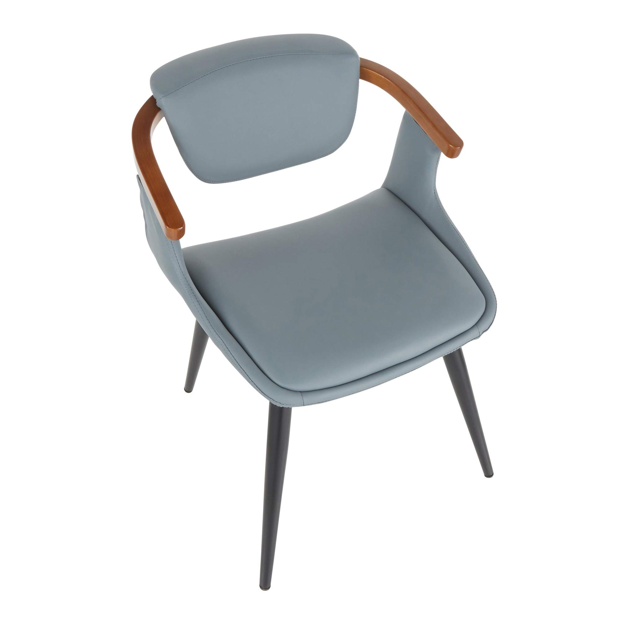 LumiSource Oracle Upholstered Dining Chair - Mid-Century Modern Kitchen Chair for Dining Table - Comfortable & Stylish Seating for Home, Restaurant, and Office Use