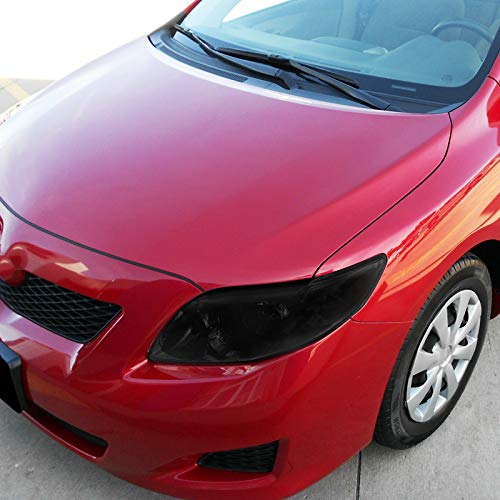 2009-2010 Toyota Corolla XLE CE Sedan Replacement Smoke Lens Headlights - LED Driving Lamps for Night Visibility & Style Upgrade | Perfect for Daily Commute, Road Trips & Car Customization