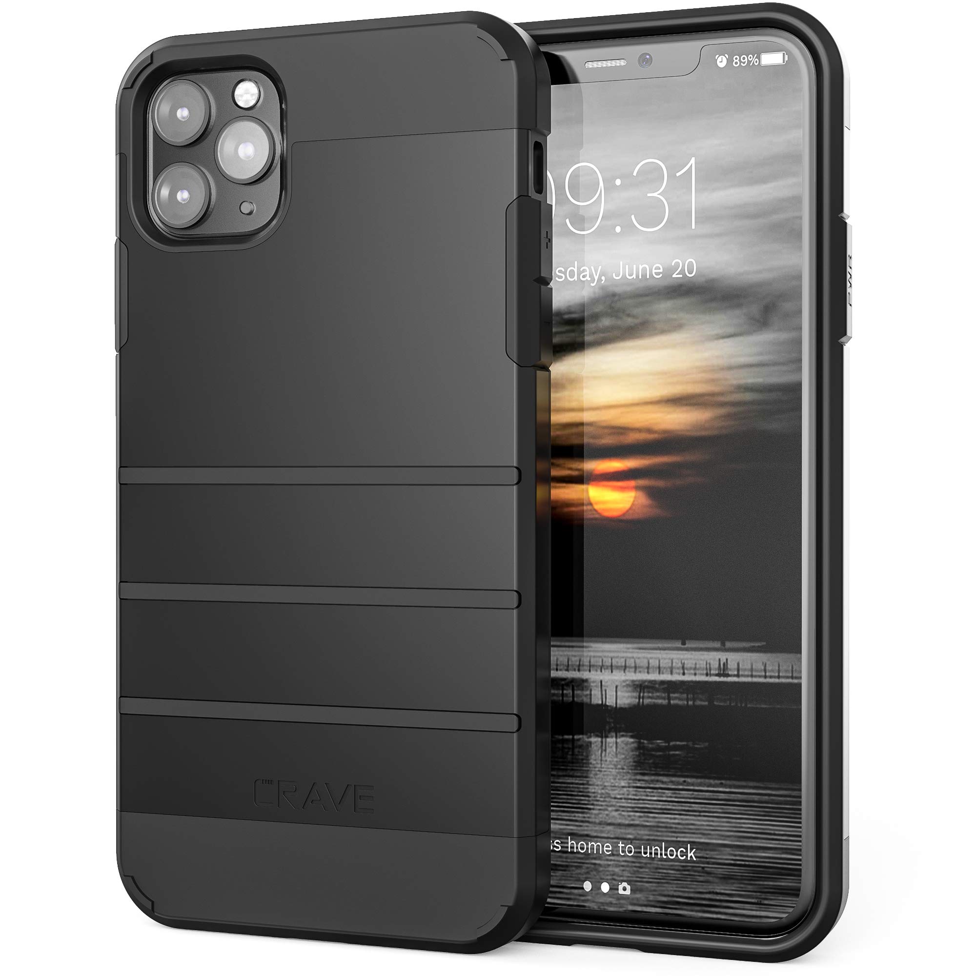 **Crave Heavy-Duty iPhone 11 Pro Max Case – Shockproof & Protective Cover for Apple iPhone 11 Pro Max (6.5 Inch) – Black – Perfect for Outdoor, Work & Travel**