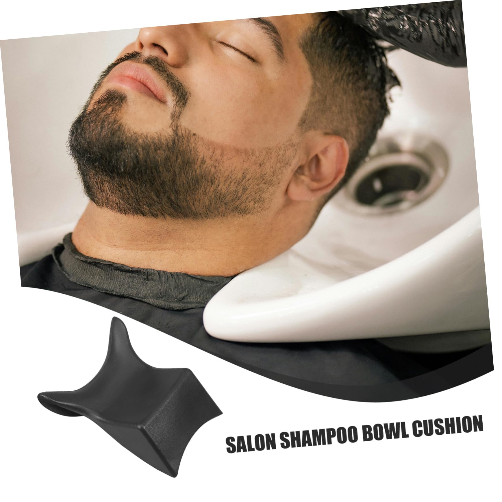 DOITOOL Salon Shampoo Bowl Pillow - Ergonomic Neck Support Cushion for Hair Washing, Spa & Beauty Treatments - Perfect for Salon, Home Use & Professional Stylists - Comfortable Head Rest with PU Leather Cover