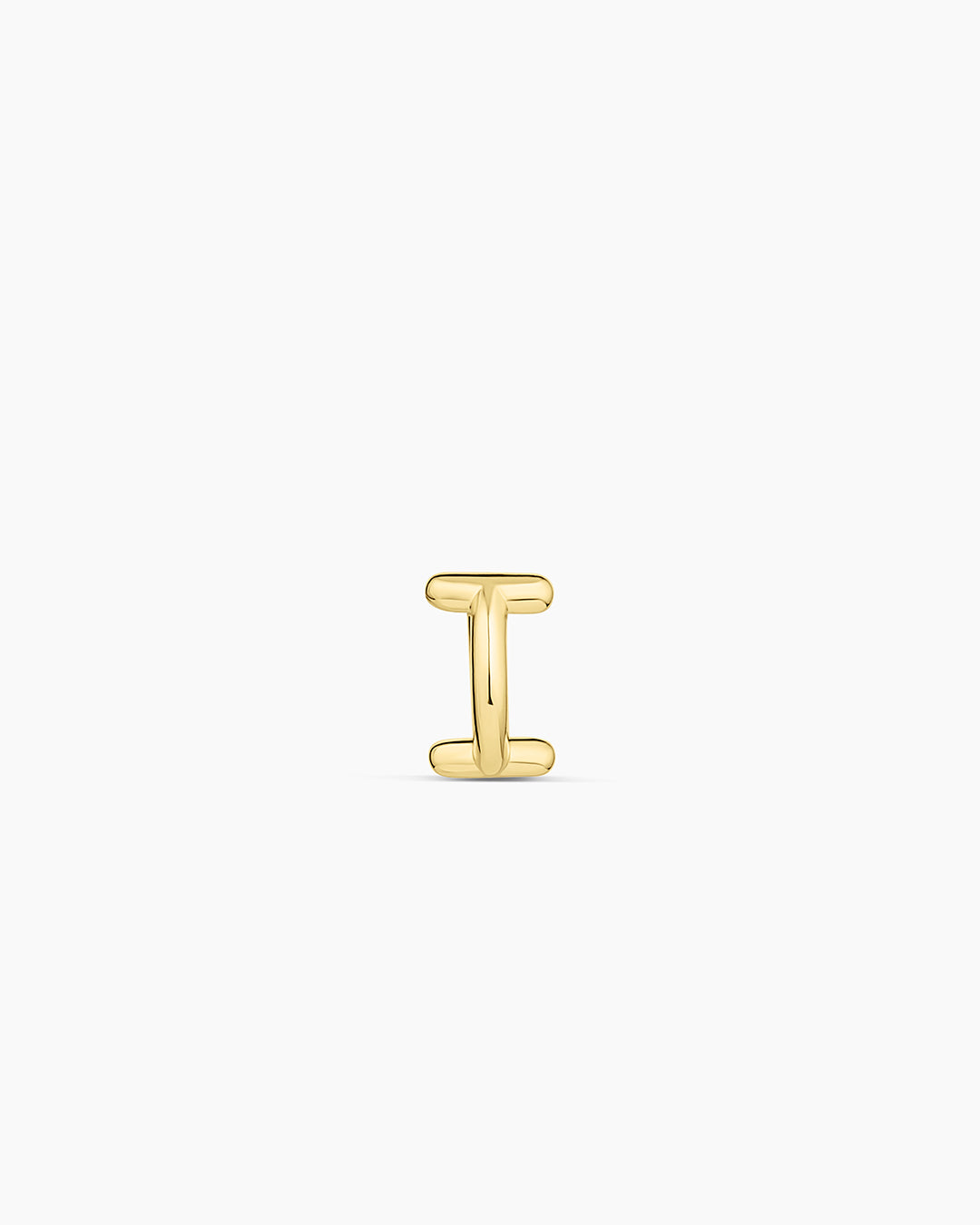 Alphabet Single Huggie Earrings - Minimalist Gold Plated Initial Letter Studs for Women - Perfect for Everyday Wear, Gifts & Special Occasions