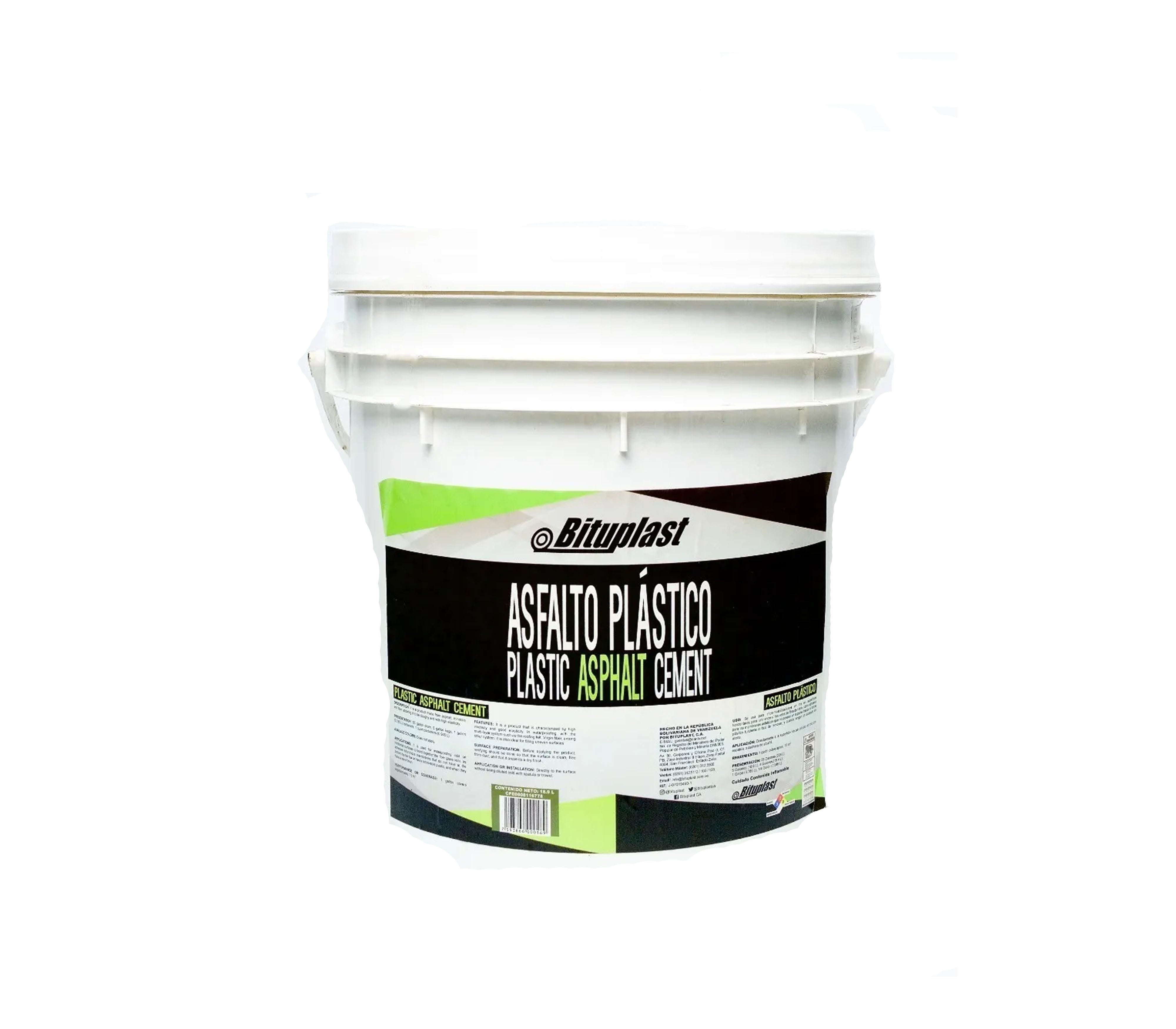 Bituplast Plastic Asphalt Bucket - Durable & Lightweight for Road Repair, Construction, and DIY Projects