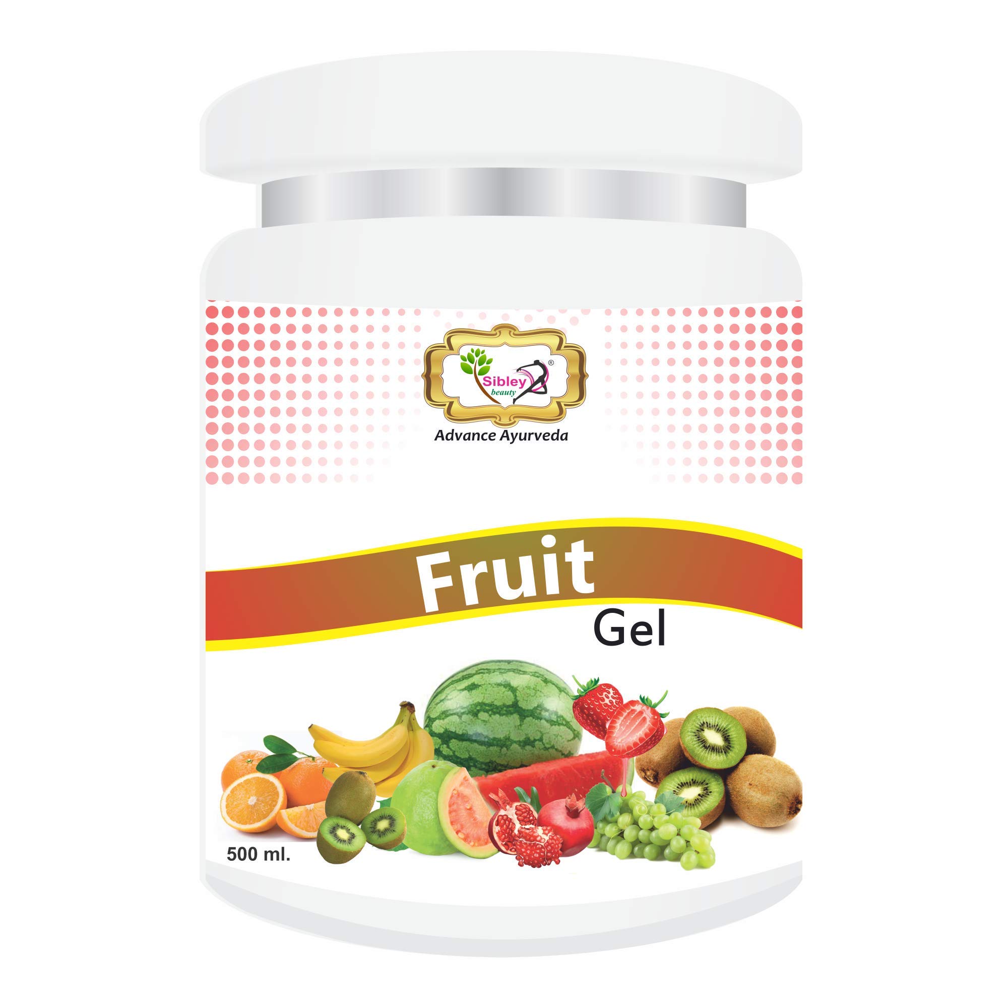 Sibley Beauty Mix-Fruit Facial Massage Gel (500g) - Brightening & Smoothing Face Gel for All Skin Types - Oily, Dry, Normal & Combination Skin - Unisex Skincare for Men & Women - Perfect for Home & Salon Use - Revitalizes & Enhances Facial Glow