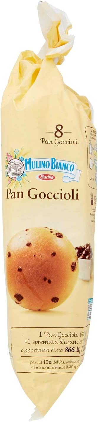 Mulino Bianco Pan Goccioli Sweet Brioche Snacks 336g (3 Pack) - Perfect for Breakfast, Dessert & Coffee Time