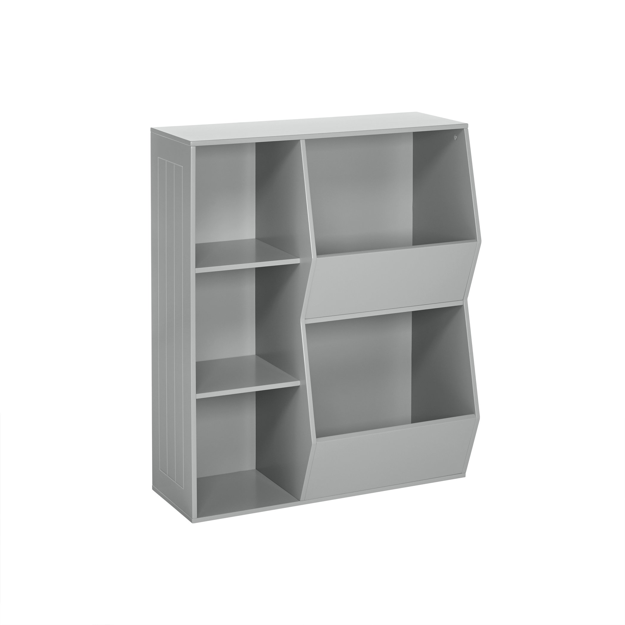 RiverRidge 02-147 Gray Floor Storage Cabinet - One Size - Perfect for Living Room, Bedroom, or Office Organization