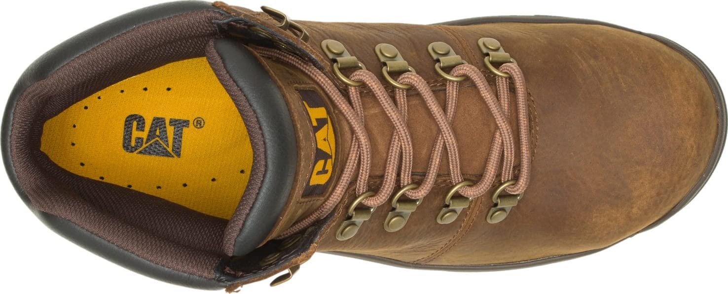 CAT Men's Charge Waterproof Steel Toe Work Boots - Heavy Duty Construction Boots for Safety & Comfort - Ideal for Construction, Landscaping & Outdoor Work