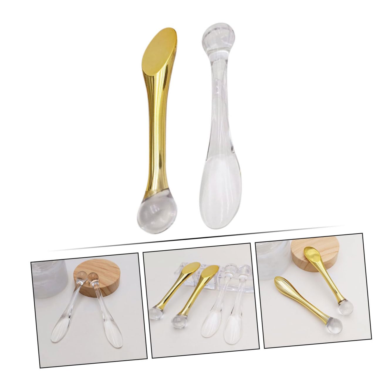 10pcs Cosmetic Spatulas - Reusable Makeup Scoop & Eye Cream Applicator, Mini Facial Spatula for Skincare & Beauty Products | Perfect for Jars, Tubes & Cream Containers | Travel-Friendly & Hygienic Beauty Tool
