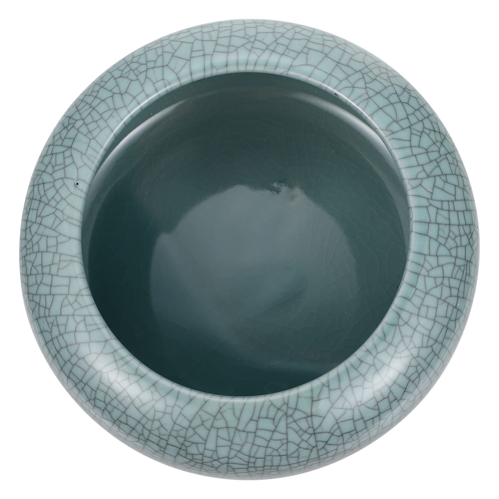 Ceramic Hydroponic Planter Pot - Succulent & Water Lily Bowl for Desktop, Home & Office Decor | Self-Watering Container Garden Vase for Plants, Flowers & Hydroponics (Blue) | Perfect for Indoor Gardening, Small Space Decor & Zen Workspaces