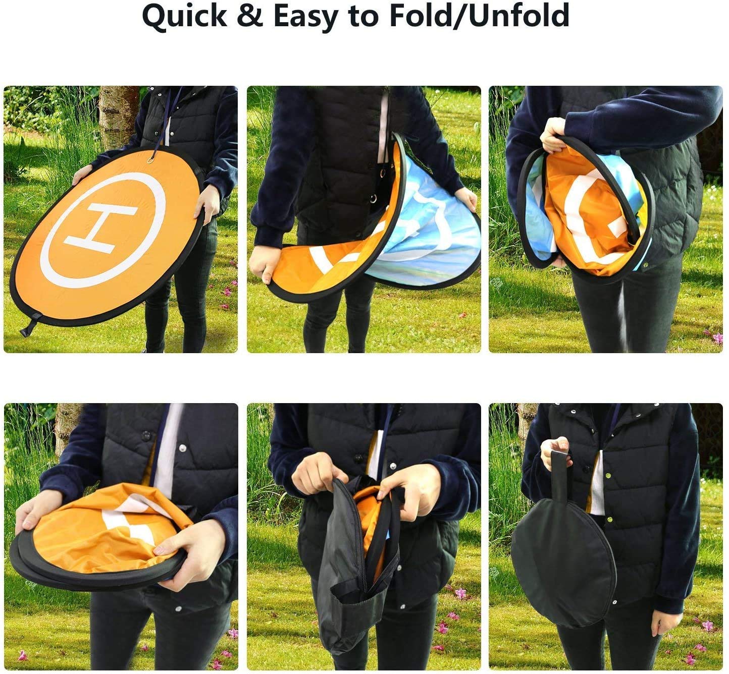 Foldable Waterproof Drone Landing Pad - 21.65