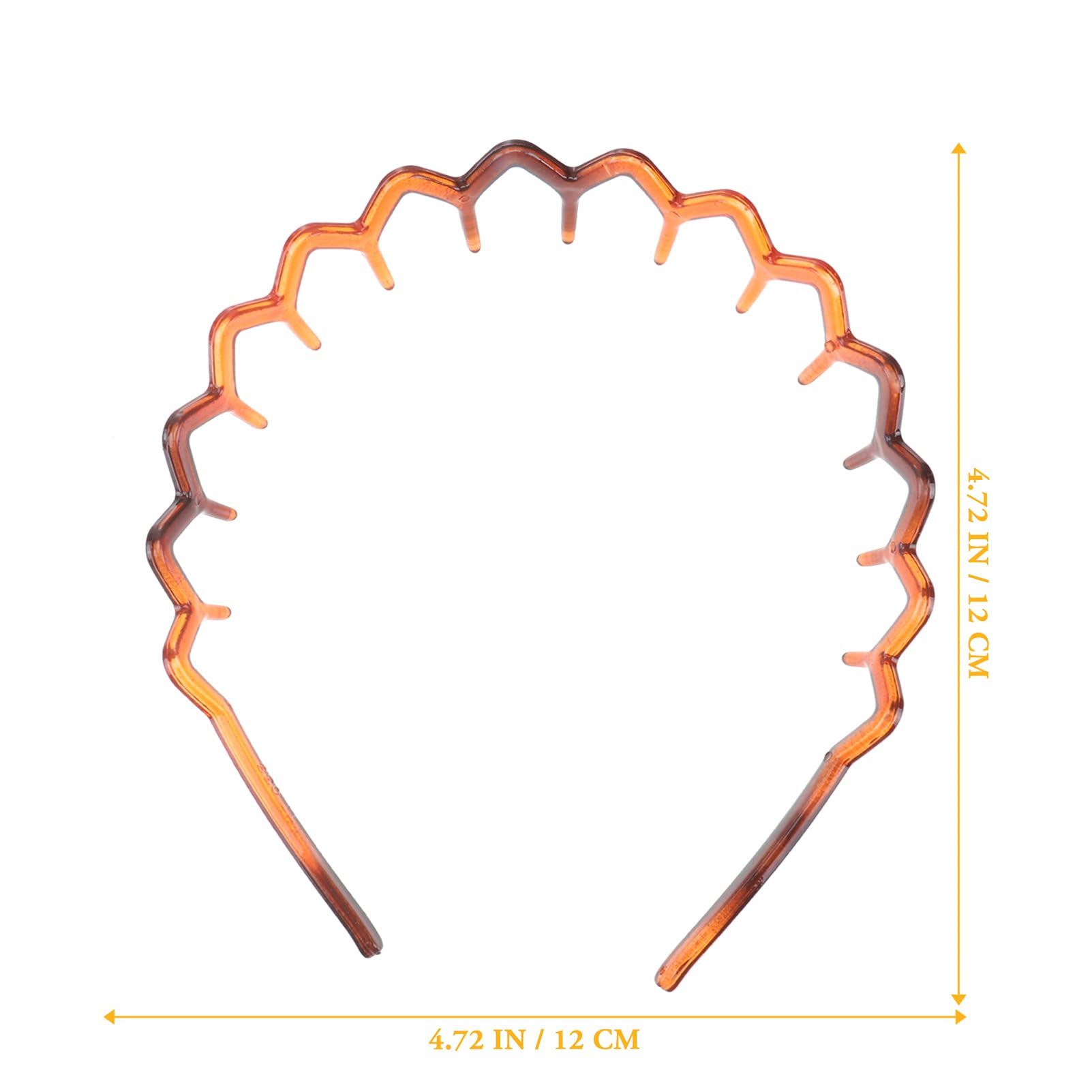 Minkissy Men's Hair Band 2 Pack - Anti-Slip Zigzag Tooth Headbands for Women & Men, Wavy Hair Comb Accessories for Sports, Workouts, Yoga, and Daily Use