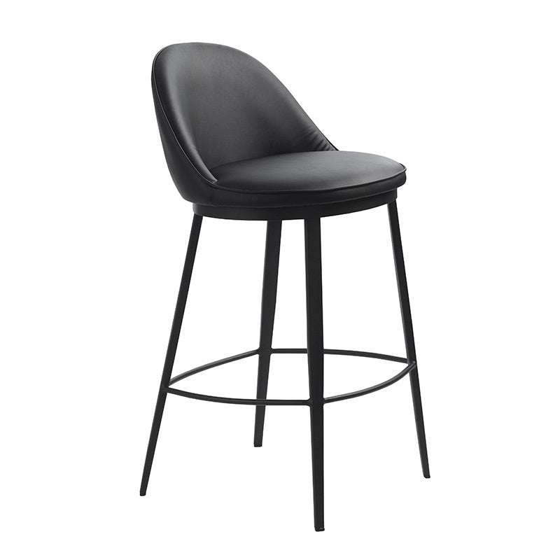 GAIN Counter Stool - Modern Black Bar Stool for Kitchen Island, Breakfast Nook & Home Decor | Adjustable Height & Comfortable Seating