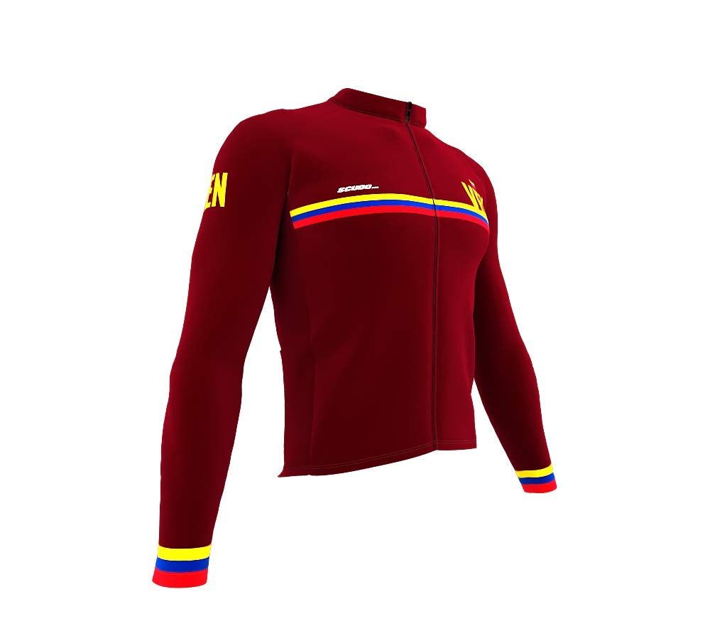 ScudoPro Pro Thermal Long Sleeve Cycling Jersey for Men - Winter Bike Riding Gear - Perfect for Cold Weather Training & Outdoor Sports