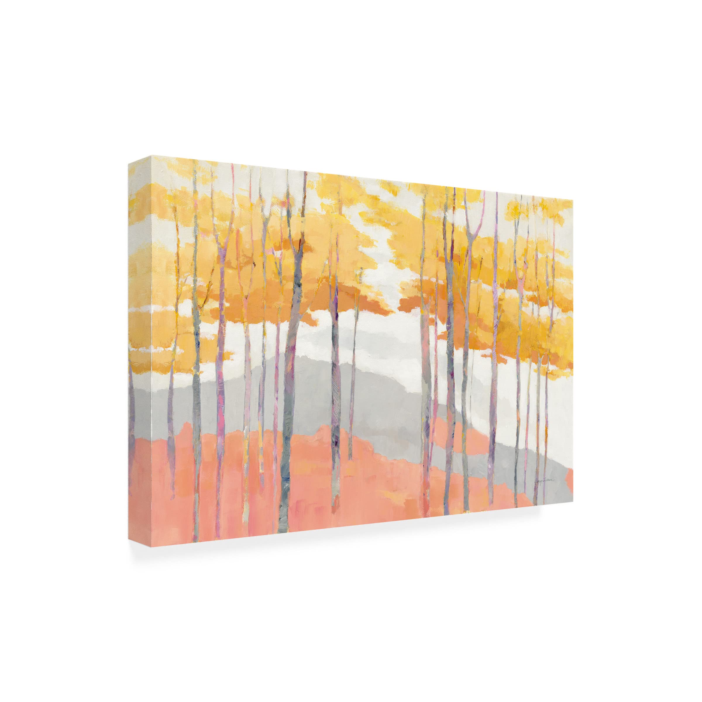 Trademark Fine Art 'Late Wood' Canvas Painting by Avery Tillmon - Modern Abstract Wall Art for Living Room, Bedroom & Office Decor