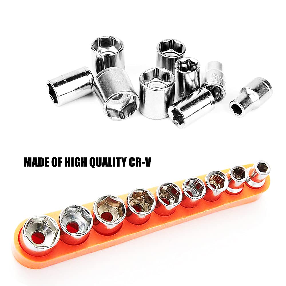 20-Piece Socket Wrench Set with 1/4