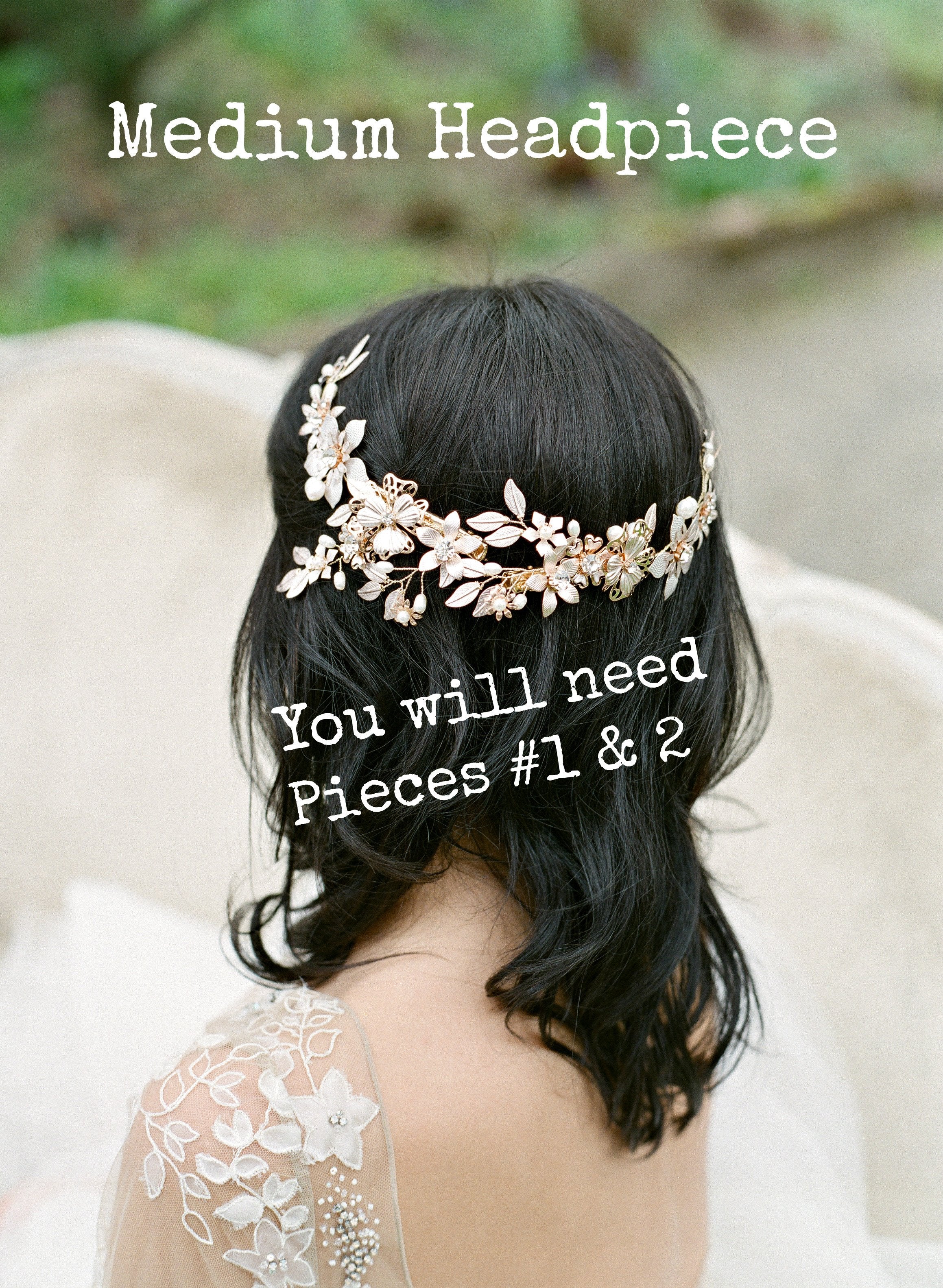 PEYTON Headpiece Set for Women - Elegant Hair Accessories for Weddings, Parties & Special Occasions