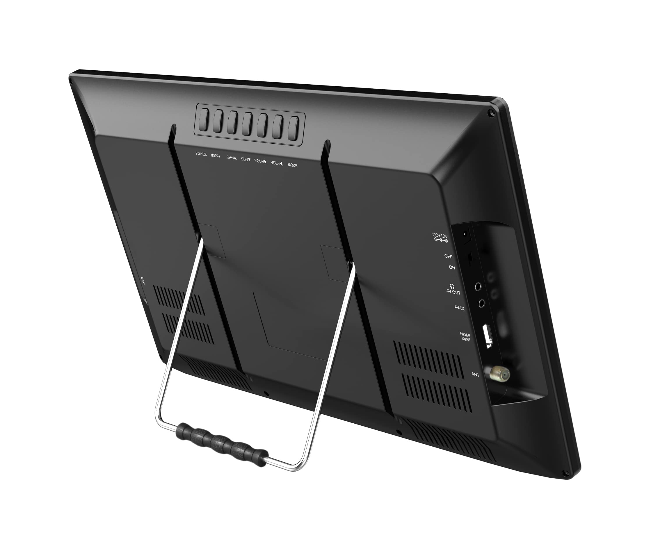 Naxa Electronics NT-1600 16-inch Portable Digital TV with Built-in ATSC Tuner - HD Over-The-Air TV, USB Multimedia Player, Rechargeable Battery, AC/DC Power - Perfect for Road Trips, Camping & Emergency Use