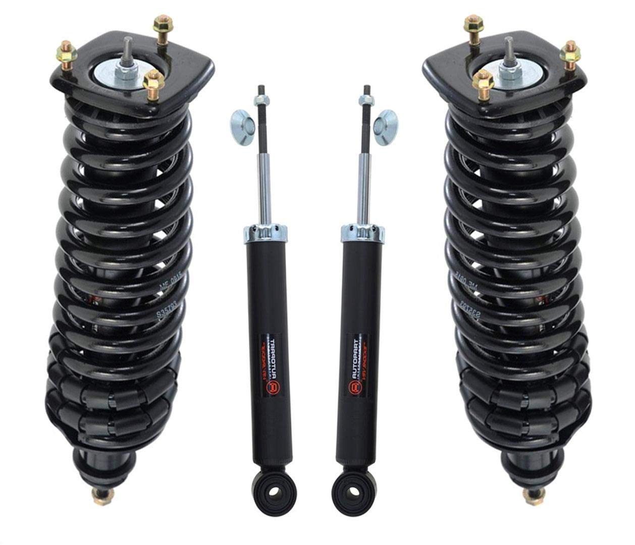 Mercedes ML320 Rear Complete Struts & Front Shocks Replacement for 1998-2003 Models (Without Spare Tire) - Smooth Ride & Enhanced Handling for Off-Road & City Driving