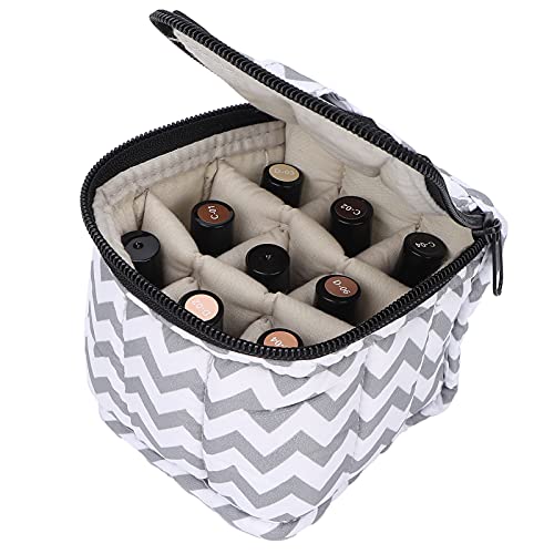 Portable Nail Polish Organizer Bag - Holds 9 Bottles Manicure Tools & Accessories | Compact Travel Makeup Case for Salon Professionals & DIY Nail Art at Home