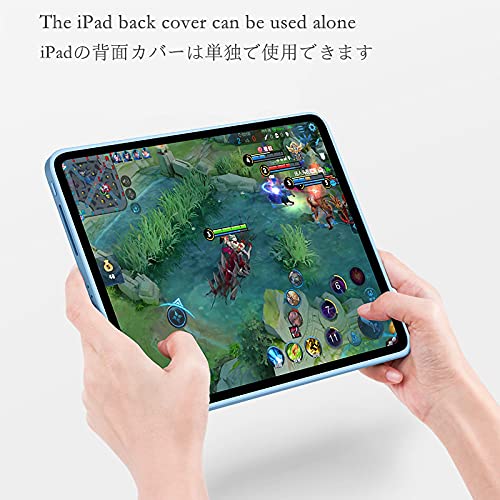 Magnetic Smart Case for iPad Air 10.9 (4th Gen 2020) - 2 in 1 Detachable Cover with Rotating Stand, Clear Inner Shell - Perfect for Work, Travel & Home Use (iPad Air 4, Black)
