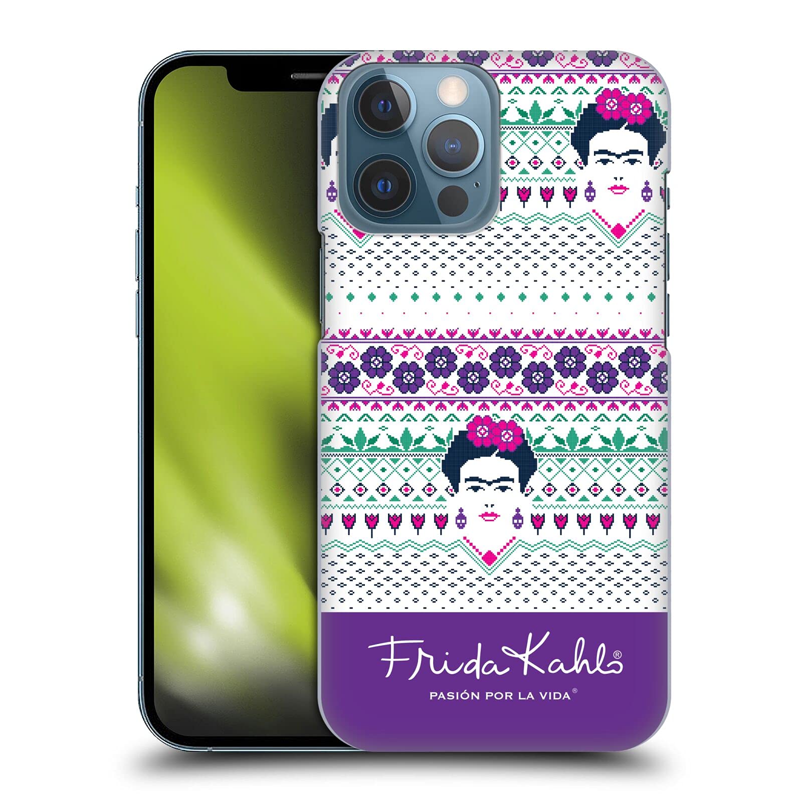 Official Frida Kahlo Floral Coyoacan Hard Case for iPhone 13 Pro Max - Artistic Phone Cover with Vintage Mexican Design - Perfect for Art Lovers & Unique Style Protection