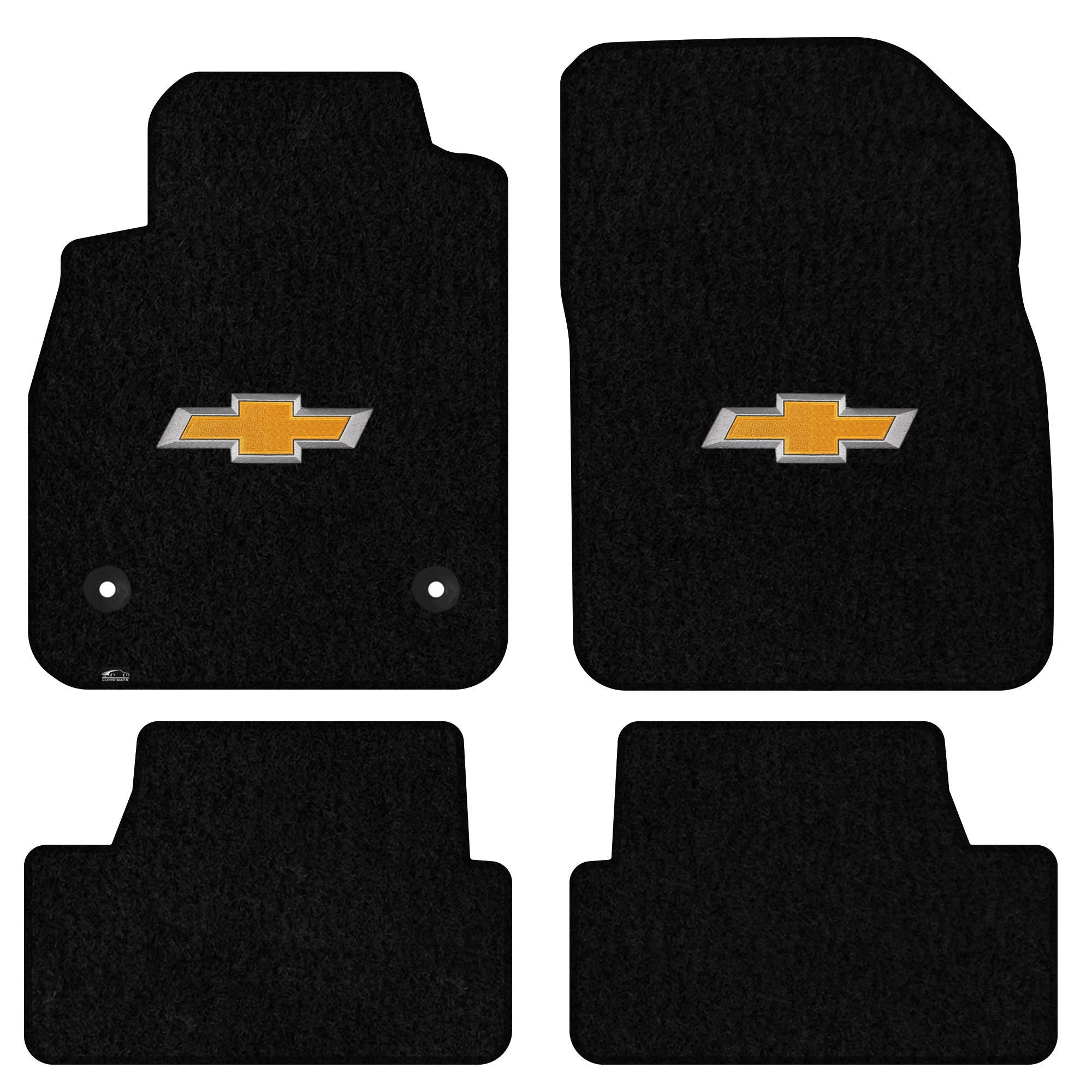 Premium Custom-Fit Carpeted Floor Mats for 2015-2016 Chevy Cruze (Old Body) - Luxury Car Floor Liners Set (Black, Front & Rear) - Perfect for Daily Commuting, Road Trips & Vehicle Protection