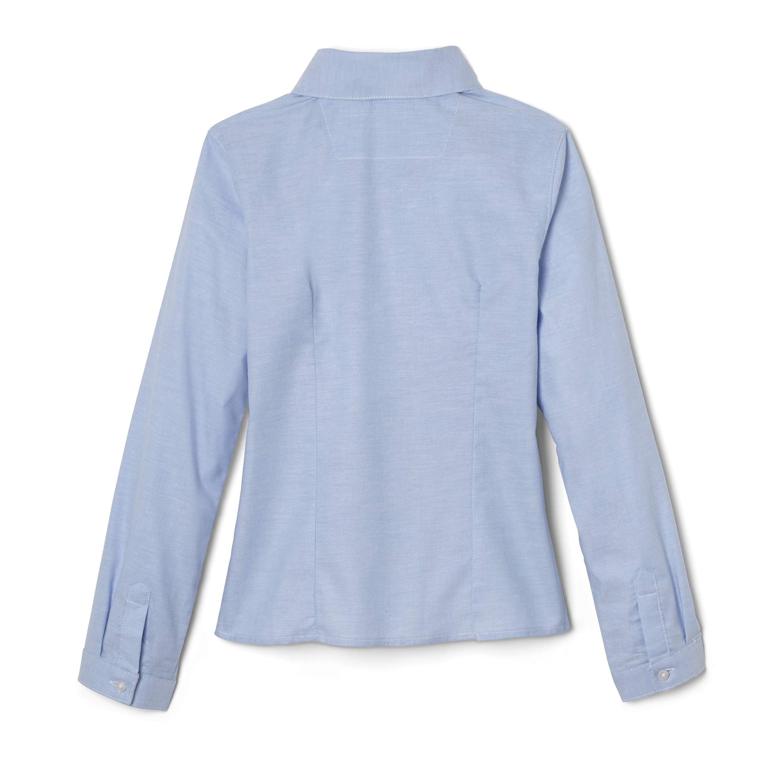 French Toast Girls' Long Sleeve Oxford Blouse - Classic School Uniform Shirt for Girls, Comfortable Cotton Blend Top for School, Church & Special Occasions