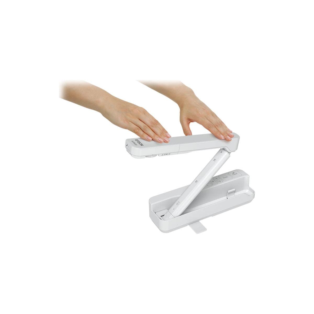 Epson DC-07 Portable Document Camera - 1080p HD USB Webcam for Online Teaching, Remote Work & Video Conferencing - White (Ideal for Classrooms, Home Office & Live Streaming)