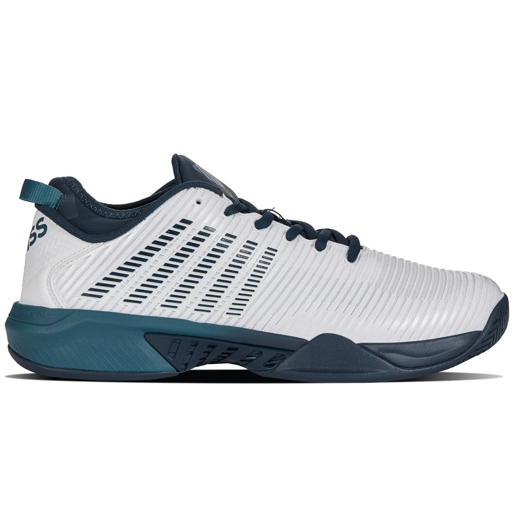 K Swiss Hypercourt Supreme Men's Tennis Shoes - White/Reflecting Pond | Lightweight & Durable Court Shoes for Men | Perfect for Tennis, Pickleball & Casual Wear