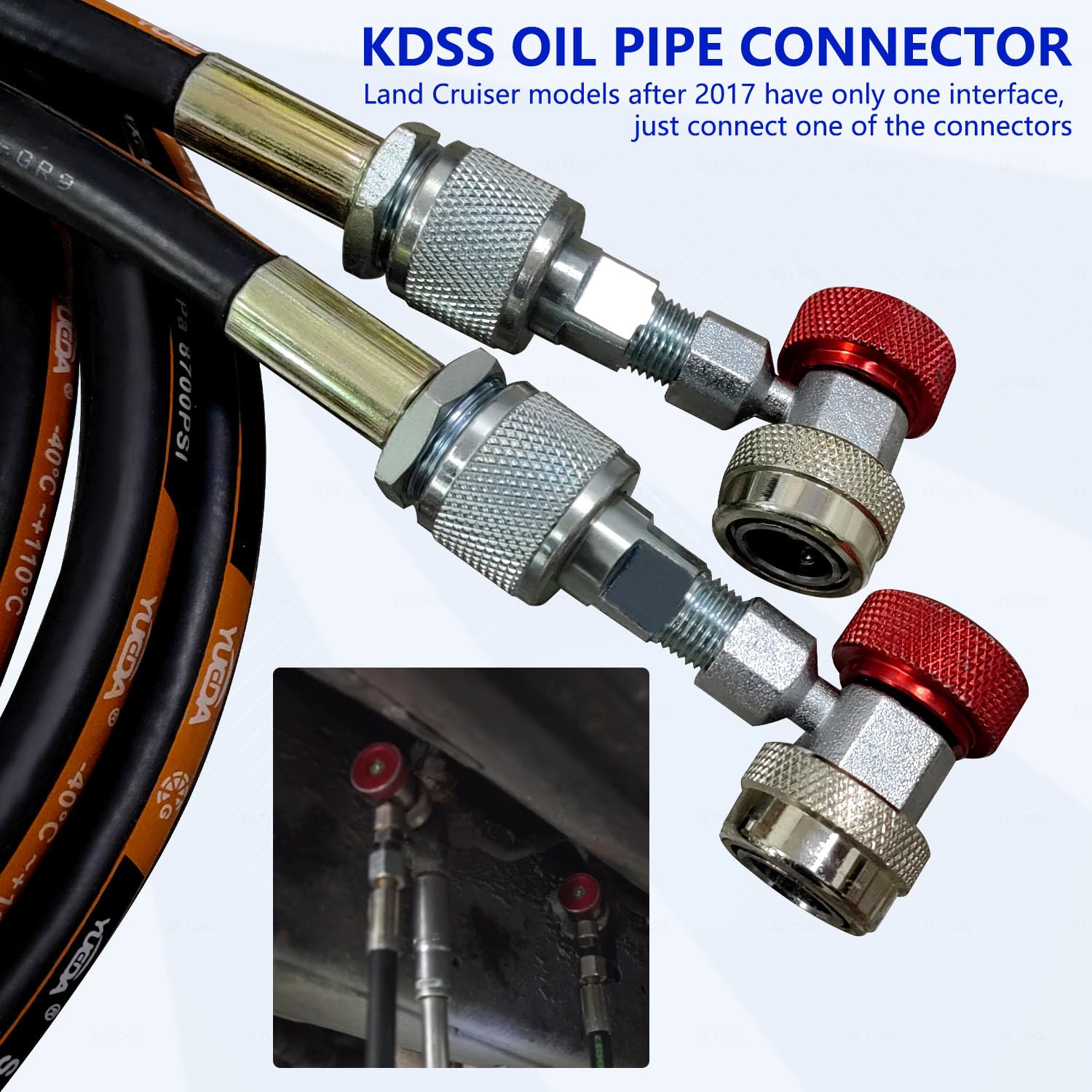 **KDSS System Hydraulic Oil Filling Machine - Hand Pressure Refueling Tool for Lexus GX, Toyota Prado & Land Cruiser - Hand Hydraulic Pump with Pressure Gauge - Perfect for Off-Road Maintenance & DIY Car Repairs**